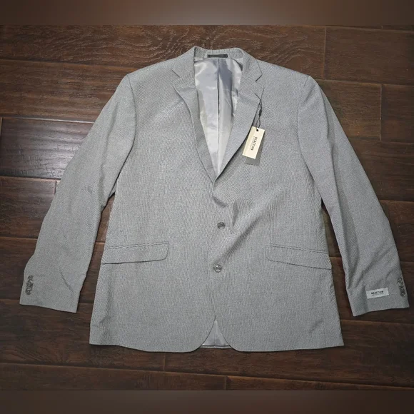 NWT Kenneth Cole Reaction Grey Mens Big and Tall 2 Piece Suit 50L 44W